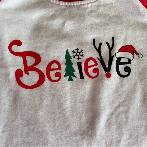 Believe Raglan Baseball Tee Size Toddler 3 - Picture 4 of 4